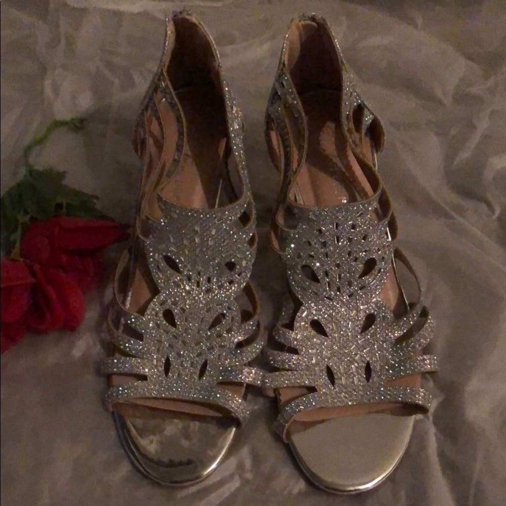 Elegant Silver Women's Sandals